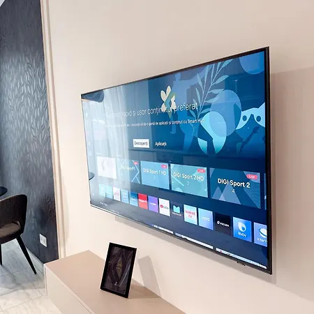 Sky Escape - Private Parking, Kingsize Bed & شقة *